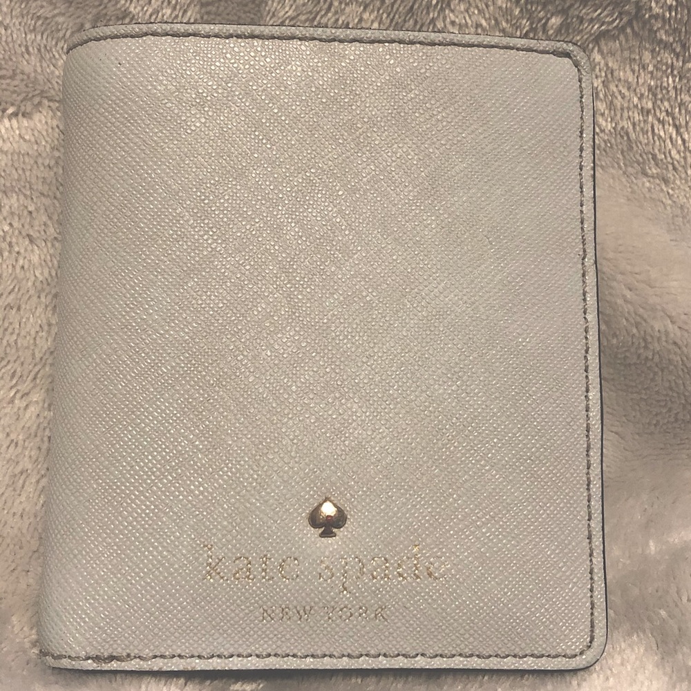 Kate Spade pastel blue bifold wallet